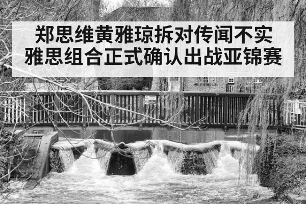 郑思维黄雅琼拆对传闻不实 雅思组合正式确认出战亚锦赛
